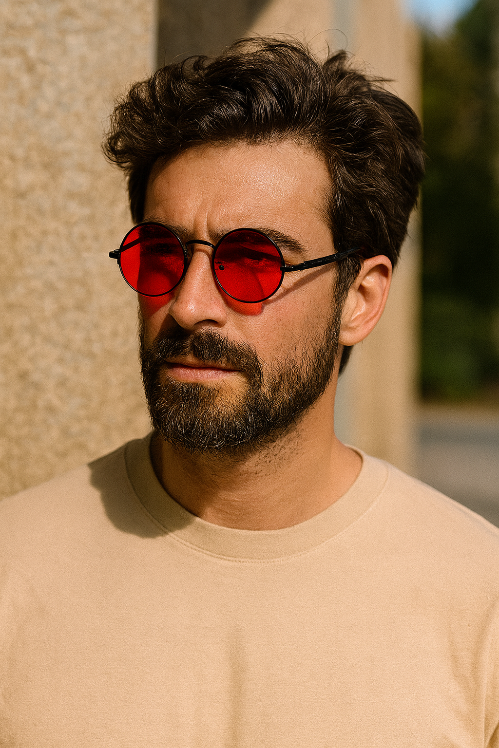 Sonnenbrille Retro Gold