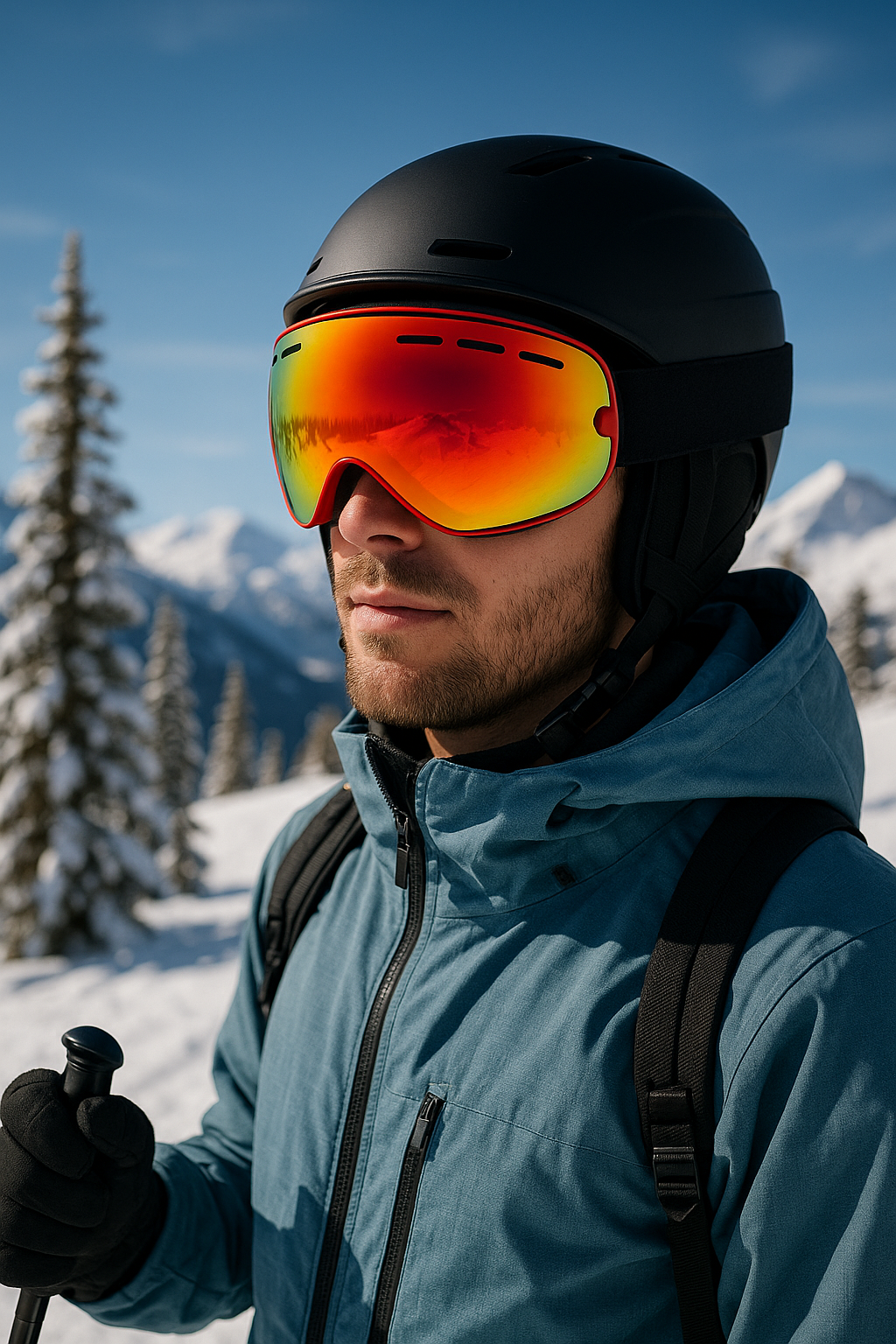 Skibrille mit PC UV400 Linse - C2