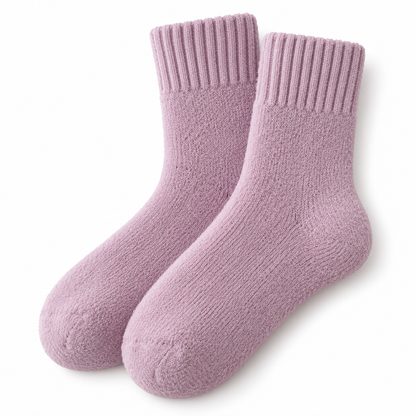 Kuschelsocken violett