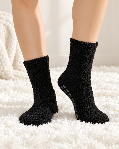 Kuschelsocken rutschfest schwarz