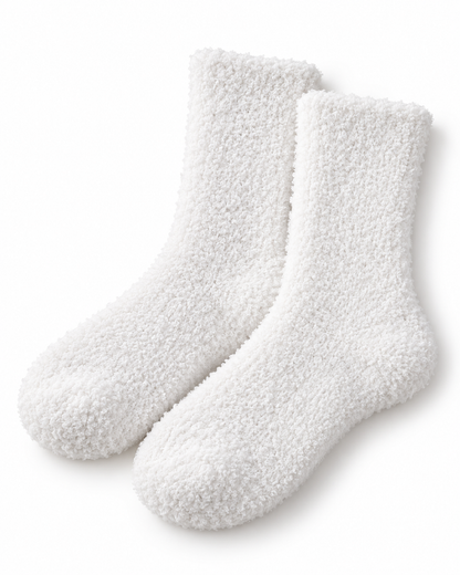 Kuschelsocken weiss