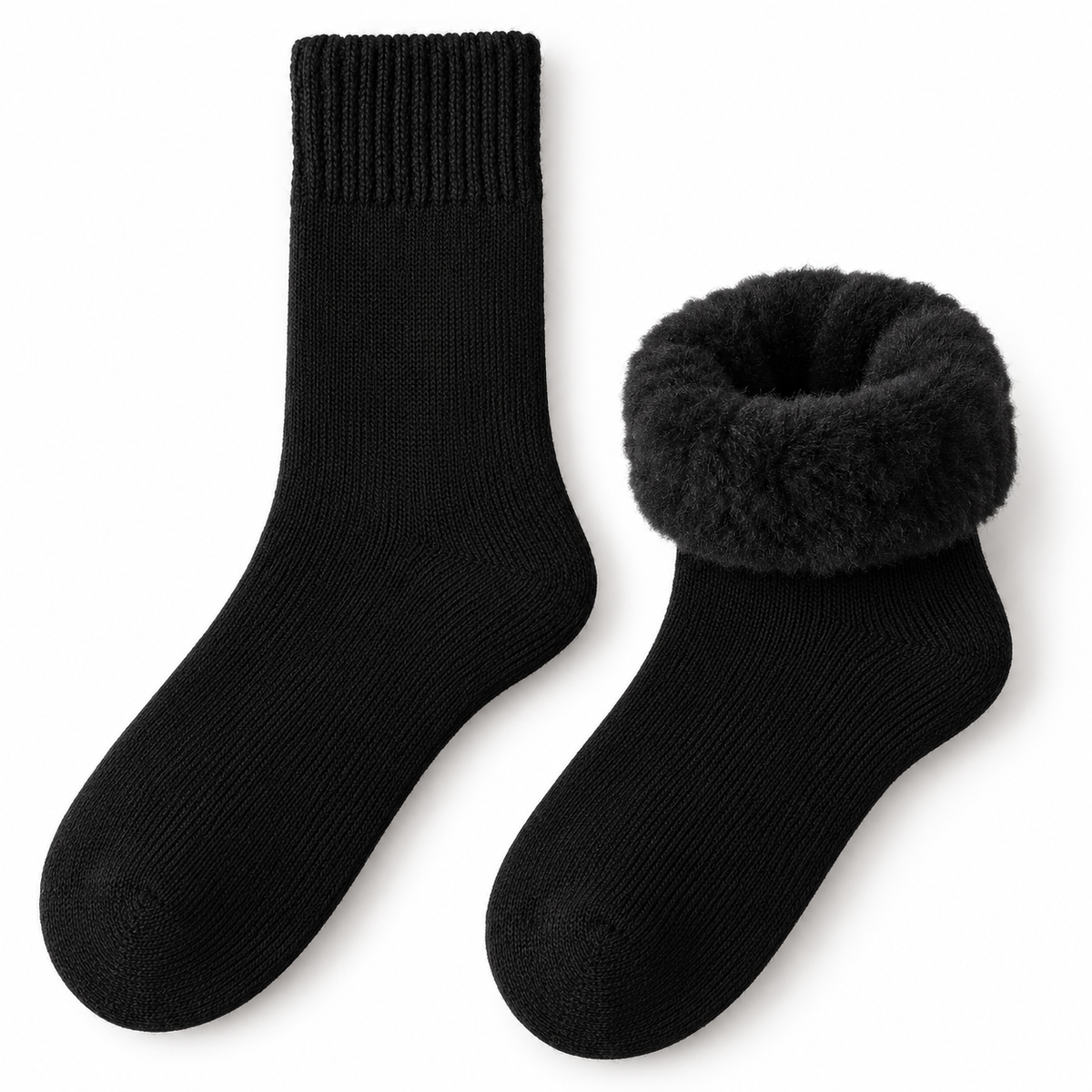 Kuschelsocken schwarz