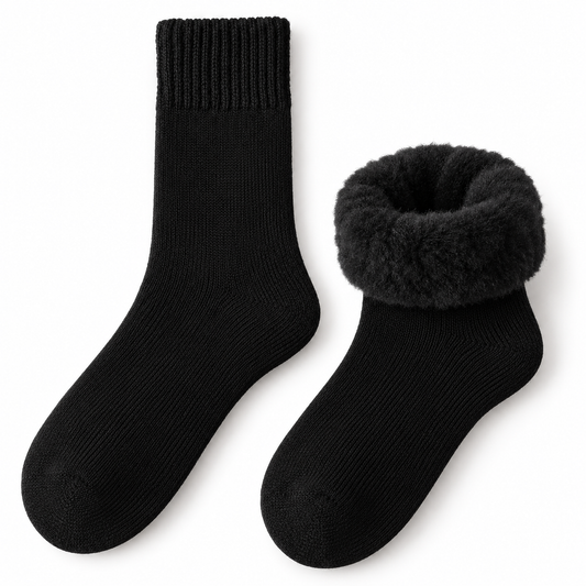 Kuschelsocken schwarz