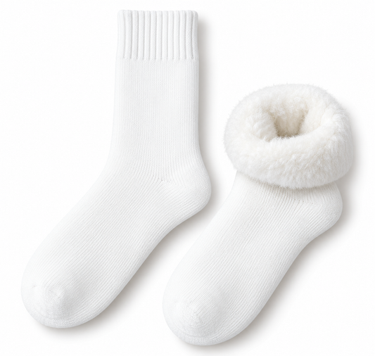 Kuschelsocken weiss