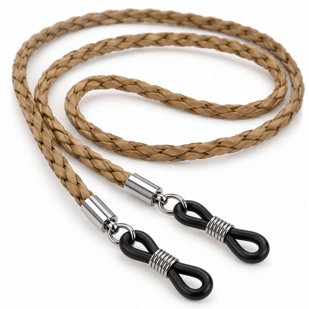 Brillenband geflochten braun